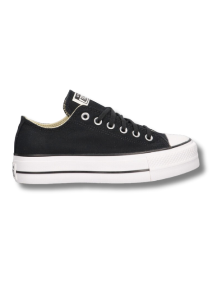 Zapatillas Casual Mujer Converse Lona Negro Comodas-560250C