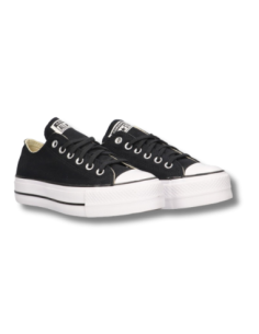 Zapatillas Casual Mujer Converse Lona Negro Comodas-560250C 2