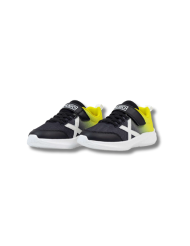Zapatillas Casual Niño Munich Mini Leta 03 Negro y Amarillo Ligeras-8935003