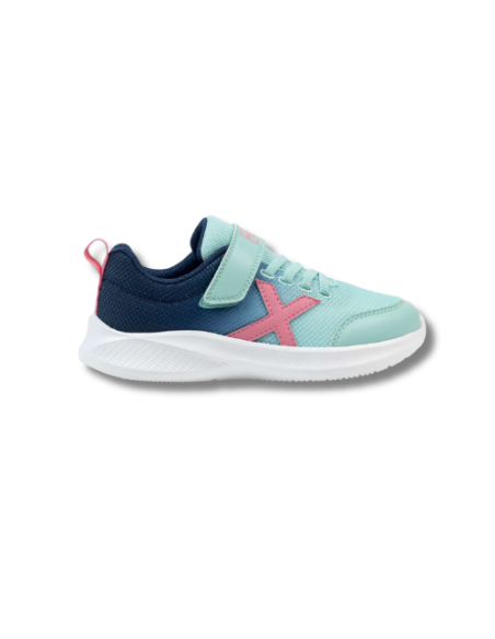 Zapatillas Casual Niña Munich Mini Leta 06 Verde agua, Rosa y Azul Ligeras-8935006
