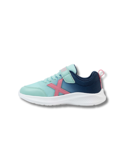 Zapatillas Casual Niña Munich Mini Leta 06 Verde agua, Rosa y Azul Ligeras-8935006