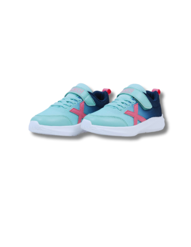 Zapatillas Casual Niña Munich Mini Leta 06 Verde agua, Rosa y Azul Ligeras-8935006
