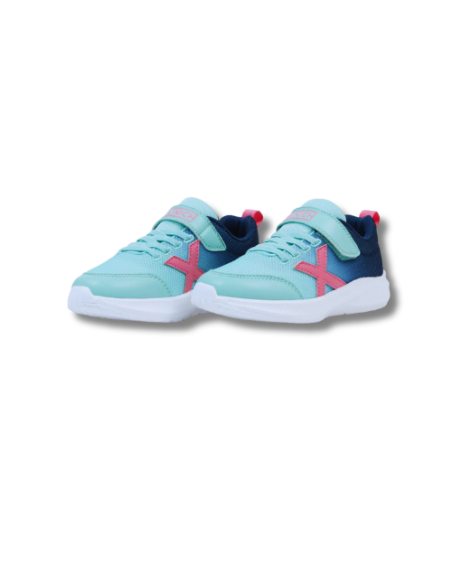 Zapatillas Casual Niña Munich Mini Leta 06 Verde agua, Rosa y Azul Ligeras-8935006