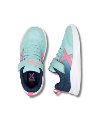 Zapatillas Casual Niña Munich Mini Leta 06 Verde agua, Rosa y Azul Ligeras-8935006