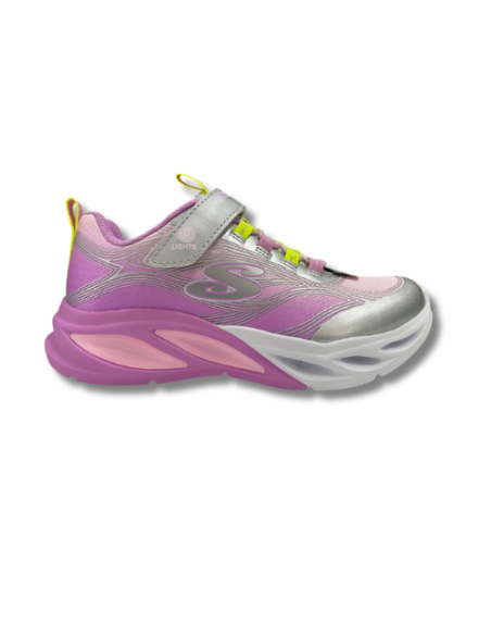 Zapatillas Casual Niña Skechers Lights Comic Glow Rosa Divertidas-303712L/SMLT