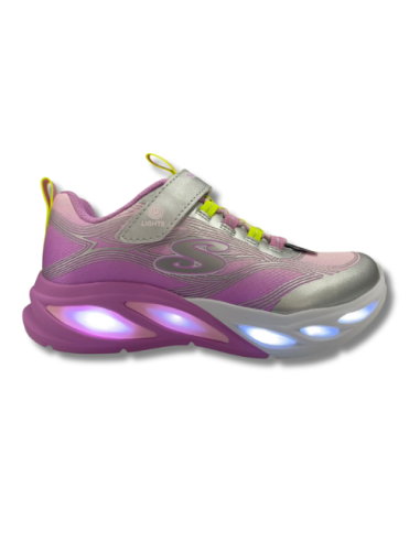 Zapatillas Casual Niña Skechers Lights Comic Glow Rosa Divertidas-303712L/SMLT