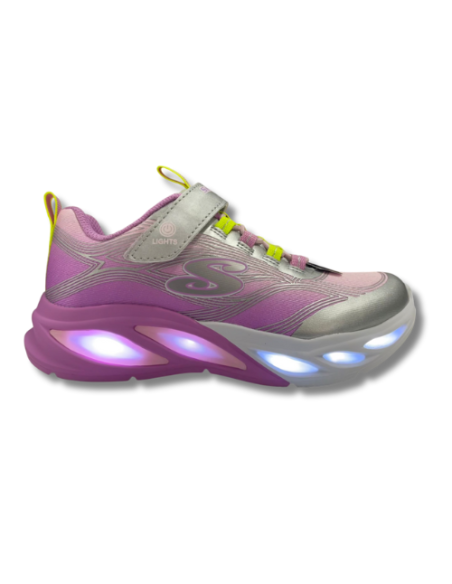 Zapatillas Casual Niña Skechers Lights Comic Glow Rosa Divertidas-303712L/SMLT