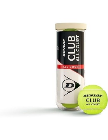 Pelotas Tenis Dunlop Club All Court Bote 3 Pelotas Resistentes- 601629