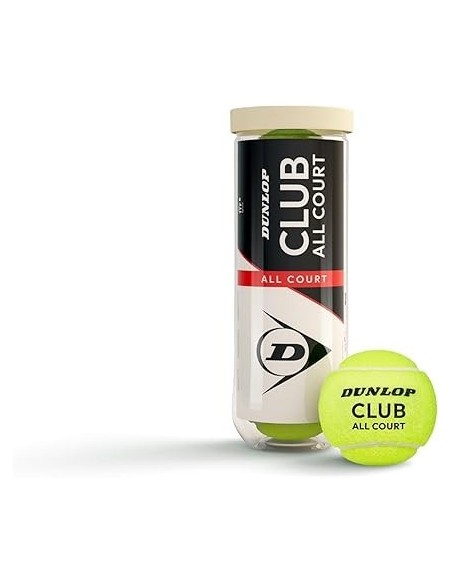 Pelotas Tenis Dunlop Club All Court Bote 3 Pelotas Resistentes- 601629