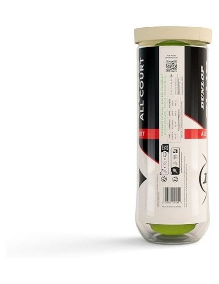 Pelotas Tenis Dunlop Club All Court Bote 3 Pelotas Resistentes- 601629