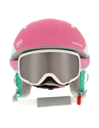 Casco de esquí infantil Head Maja Set Paw rosa | Set