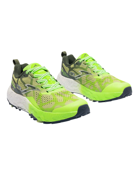 Zapatillas Trail Hombre Joma Sima 26 Verde Flúor Resistentes-TKSIMS2615