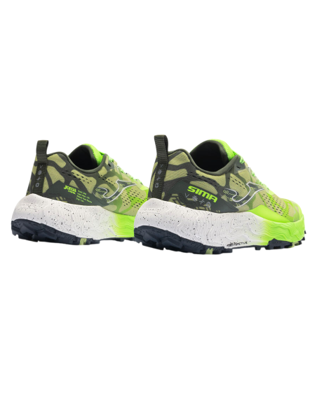 Zapatillas Trail Hombre Joma Sima 26 Verde Flúor Resistentes-TKSIMS2615