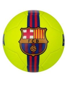 Balón FC Barcelona amarillo flúor talla 5 | Oficial