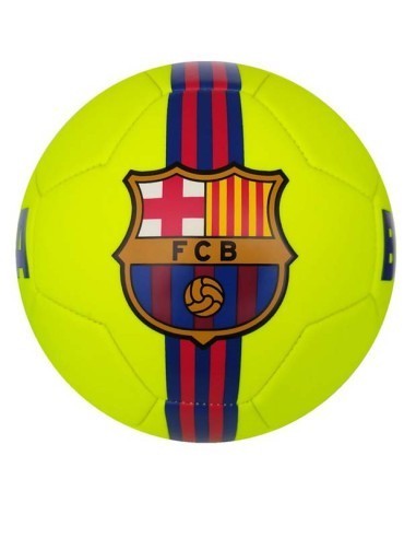 Balón FC Barcelona amarillo flúor talla 5 | Oficial