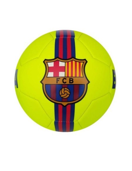 Balón FC Barcelona amarillo flúor talla 5 | Oficial