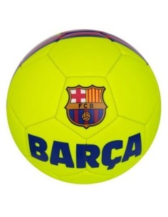 Balón FC Barcelona amarillo flúor talla 5 | Oficial 2