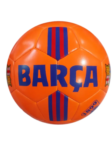 Balón FC Barcelona naranja flúor talla 5 | Visible
