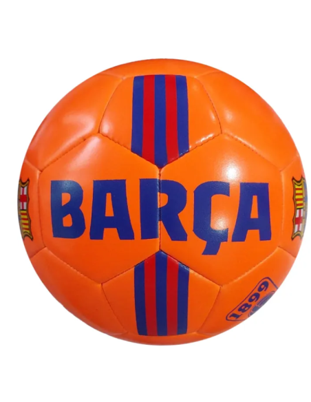 Balón FC Barcelona naranja flúor talla 5 | Visible
