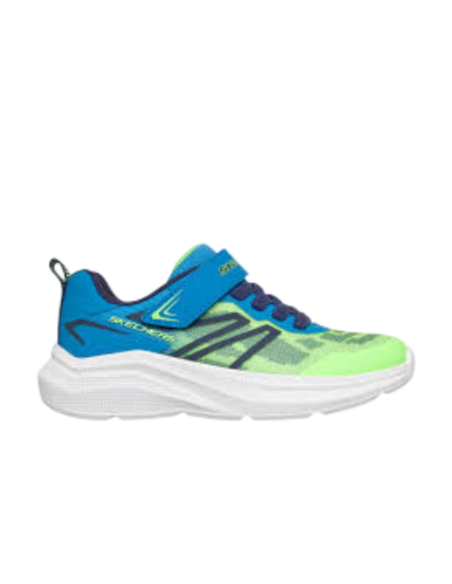 Zapatillas Deportivas Niño Skechers Microspec Velocity Lima/azul Ligeras 404125L/LMBL
