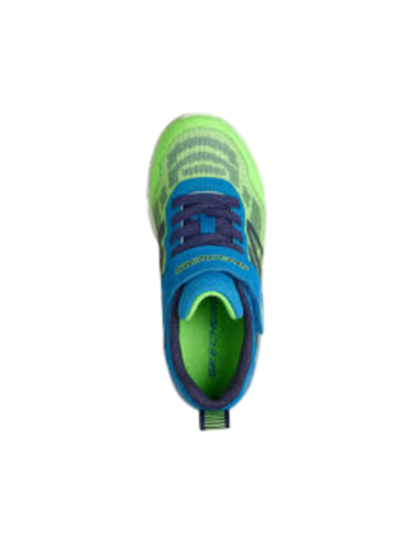 Zapatillas Deportivas Niño Skechers Microspec Velocity Lima/azul Ligeras 404125L/LMBL