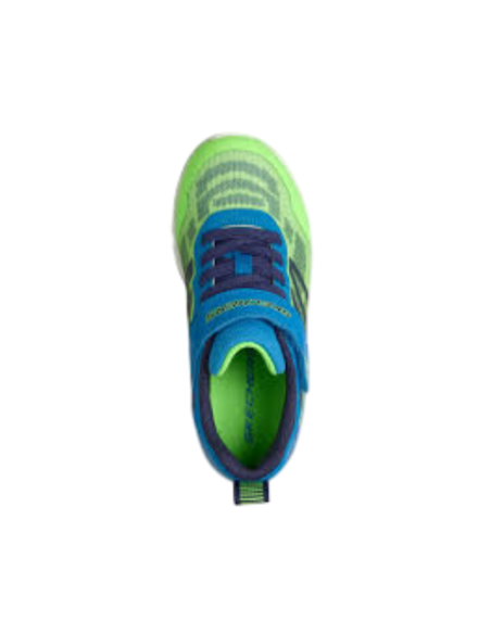 Zapatillas Deportivas Niño Skechers Microspec Velocity Lima/azul Ligeras 404125L/LMBL