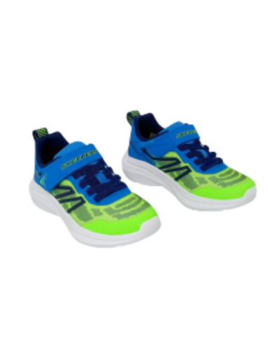 Zapatillas Deportivas Niño Skechers Microspec Velocity Lima/azul Ligeras 404125L/LMBL