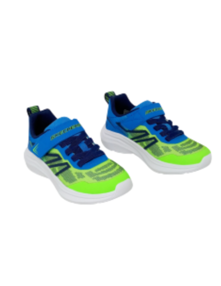 Zapatillas Deportivas Niño Skechers Microspec Velocity Lima/azul Ligeras 404125L/LMBL