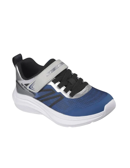 Zapatillas Deportivas Niños Skechers Microspec Velocity Marino/Gris Ligeras-404125L/NVSL
