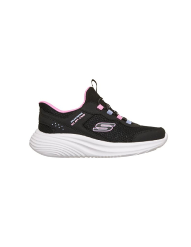 Zapatilla Deportiva Niña Skechers Bounder Pro Negra Slip-ins 303690L/BLK
