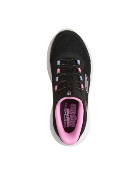 Zapatilla Deportiva Niña Skechers Bounder Pro Negra Slip-ins 303690L/BLK