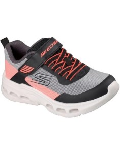 Zapatillas Deportivas Niño Skechers Glide-Step Drift Zorzox Negras Grises y Naranjas- 405125L/BKOR 2