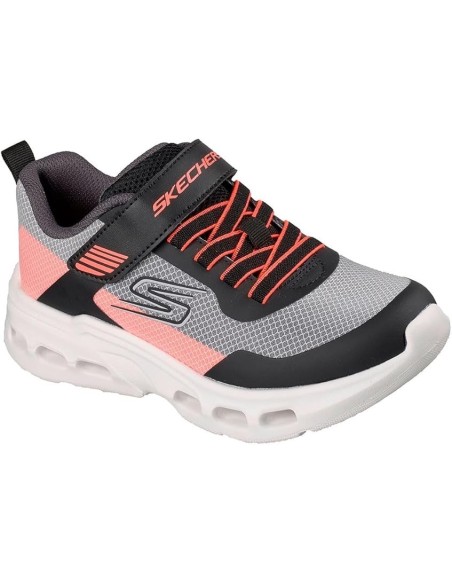 Zapatillas Deportivas Niño Skechers Glide-Step Drift Zorzox Negras Grises y Naranjas- 405125L/BKOR