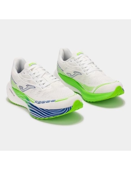 Zapatillas Running Unisex Joma Blancas Verdes y Azules Ligeras- RR200S2602