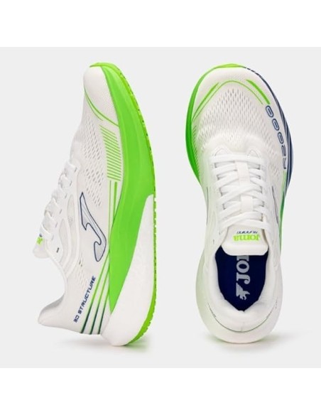Zapatillas Running Unisex Joma Blancas Verdes y Azules Ligeras- RR200S2602