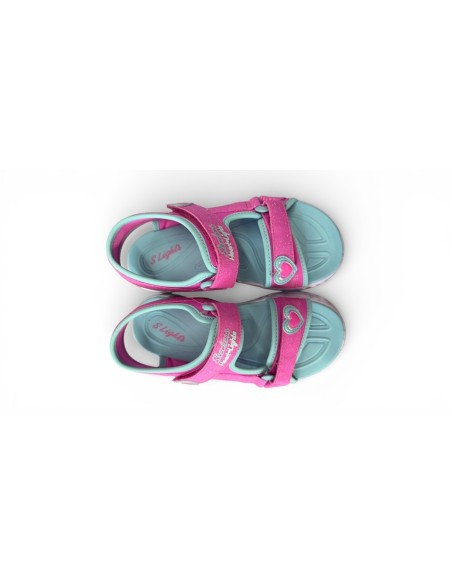 Sandalias niña Skechers Heart Lights | Cómodas y frescas