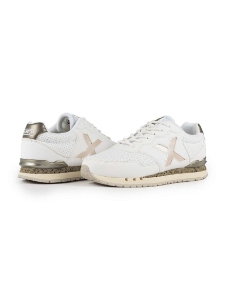 Zapatillas Casual Mujer Munich BE-4118 Blanco Comodas-4150247