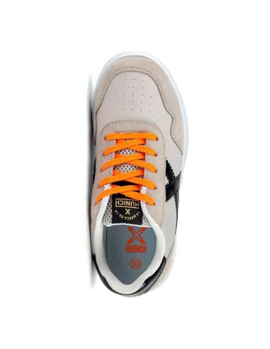 Zapatillas Casual Infantil Munich Mini Balloo 04 Gris y Negro Ligeras-8893004