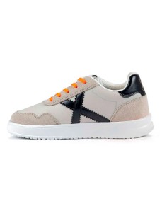 Zapatillas Casual Infantil Munich Mini Balloo 04 Gris y Negro Ligeras-8893004 2
