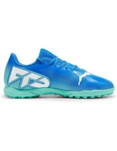 Puma Unisex Youth Future 7 Play IT JR Soccer Shoe - zapatillas fútbol sala niño multicolor
