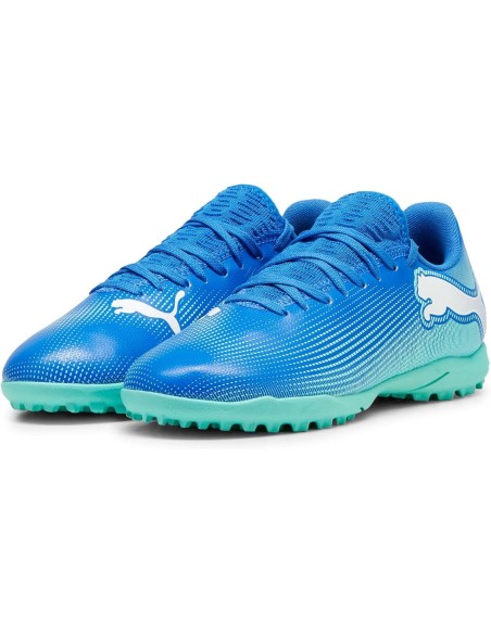 Puma Unisex Youth Future 7 Play IT JR Soccer Shoe - zapatillas fútbol sala niño multicolor