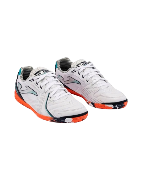 Joma Dribling 2432 White Orange Indoor Sala | fútbol sala unisex