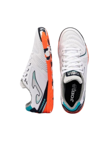 Joma Dribling 2432 White Orange Indoor Sala | fútbol sala unisex