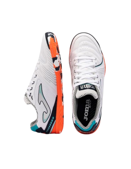 Joma Dribling 2432 White Orange Indoor Sala | fútbol sala unisex
