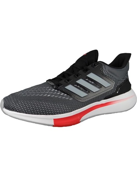 Adidas GY2192 EQ21 RUN Adult Grey Six/halo Silver/vivid Red | running