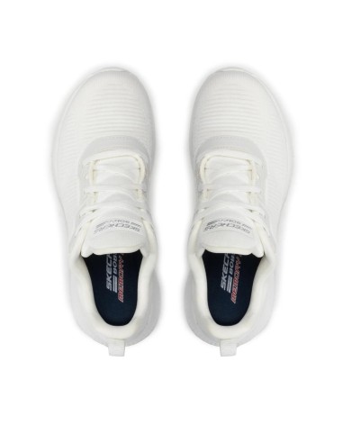 Skechers Bobs Squad Tough Talk - zapatillas casual mujer blanco