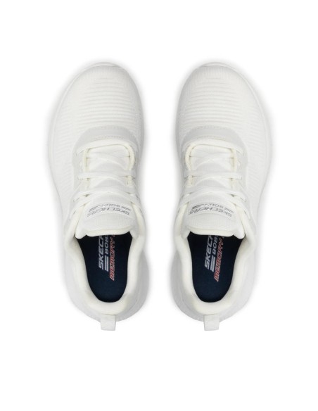 Skechers Bobs Squad Tough Talk - zapatillas casual mujer blanco